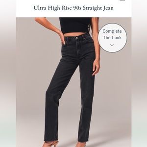 Abercrombie Ultra High Rise 90s Straight Jean